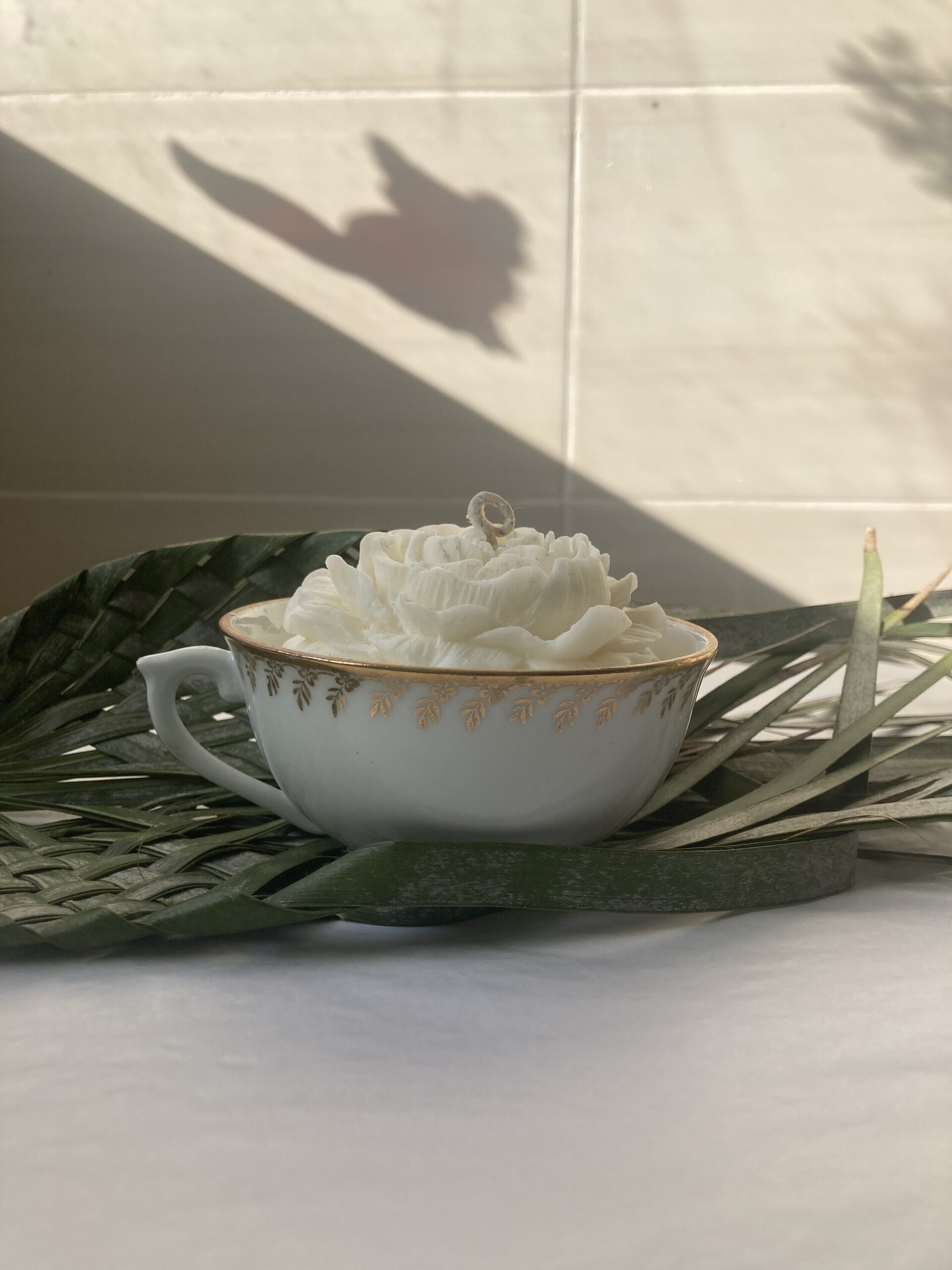 Taza vintage violetas - 3